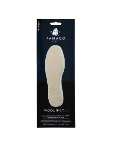 Semelles hiver en laine piquée et latex – Famaco