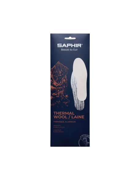Semelles thermiques 100 % - Laine et aluminium – Saphir